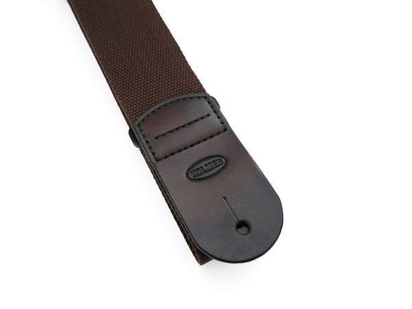 SC1 Brown Canvas Guitar Strap